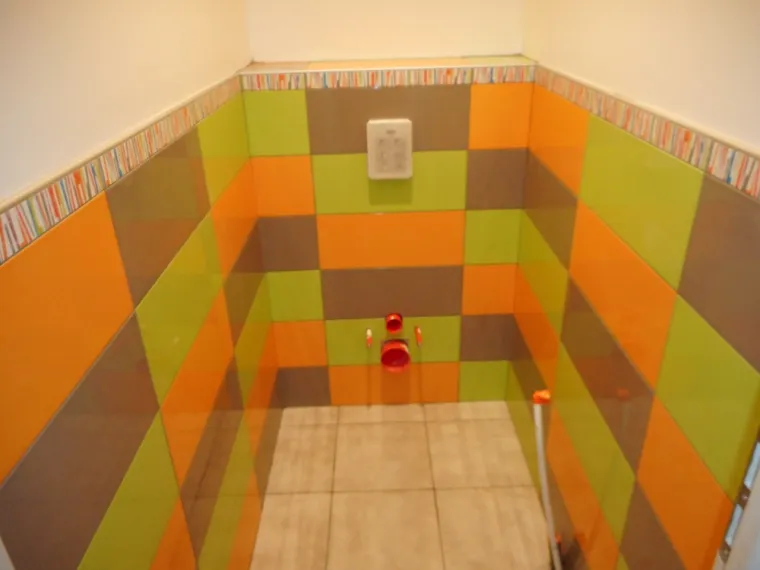 Chantier de carrelage de salle de bain à Aurillac